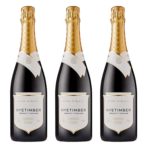 Nyetimber Blanc de Blancs English Sparkling 75cl Treble Bottle Set 3x75cl